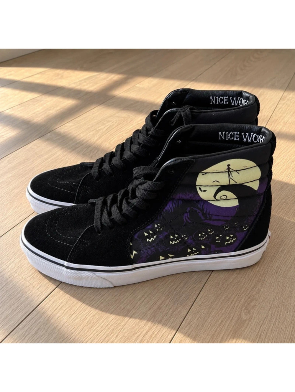 Vans x Disney Nightmare Before Christmas Jack’s Lament Sk8-Hi M6 W7.5